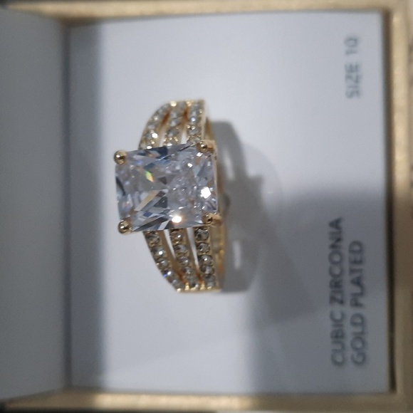 NIB Charter Club CZ Gold Ring - Picture 2 of 6